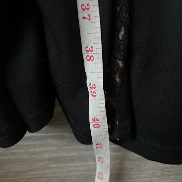 Tadashi Shoji Black Midi Dress with Lace Accents - Picture 16 of 16